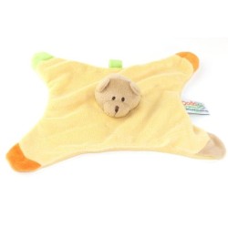 Doudou plat ours jaune orange Dodo D Amour MGM (23667)