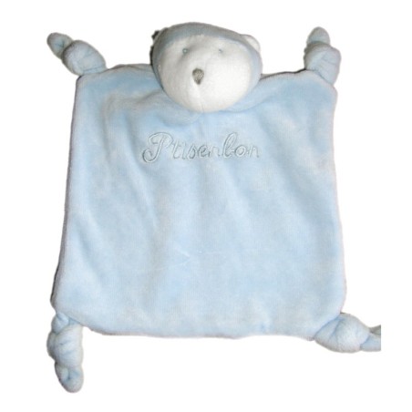 Doudou plat ours bleu P tisenbon (21892)