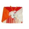 Doudou plat Souris blanc orange rouge Happy Horse Neuf etiquette (27777)