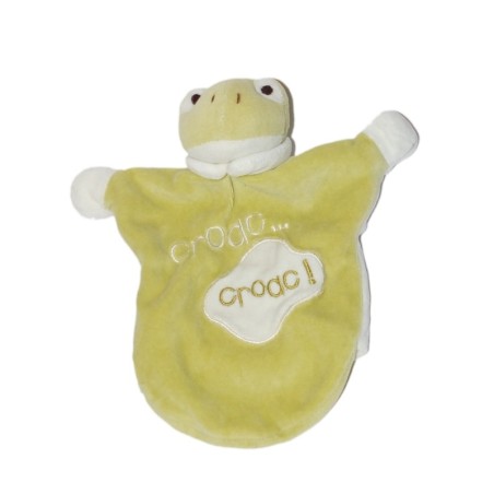 CMP EVEIL ET TENDRESSE Doudou marionnette Grenouille verte Kaki Croac (27857)