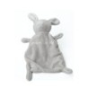 GRAIN DE BLE Doudou Plat Lapin blanc gris (28421)