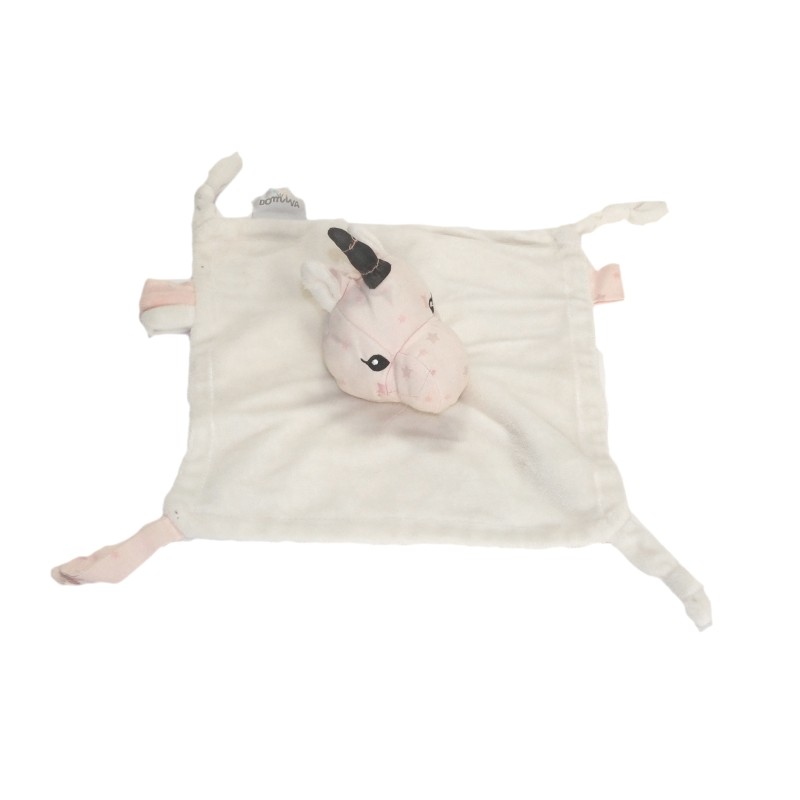 Domiva Doudou licorne blanc rose (28062)