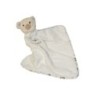 Doudou ours bleu beige Mouchoir blanc Petipouce (27468)
