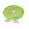 Doudou plat rond chien vert bleu Baby Maxita (26782)