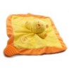 Doudou Plat hochet grelot Ours jaune et orange BRUIN (18146)