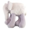 Doudou Elephant blanc mauve Grain de Blé 18 cm (17551)