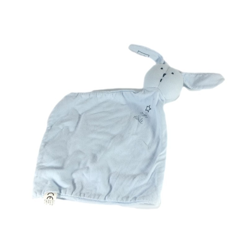 Doudou ours Blanc rouge rayures 26 cm Petit Bateau (17637)