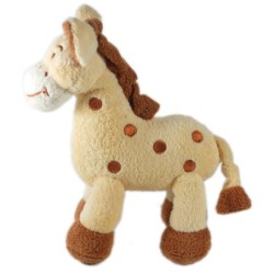 Doudou Girafe beige marron Natalys 22 cm (17677)
