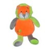 Peluche doudou Lion orange vert U Tout Petits 22 cm (20531)