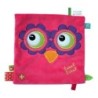 Label Label Doudou plat rose Hibou  (19798)