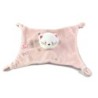 Doudou plat chat rose mauve Absorba Etoiles 4 noeuds (20724)