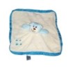 Doudou plat ours blanc bleu étoiles ZEEMAN (19374)