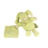 DOUDOU ET COMPAGNIE Ours vert amande Douceur Macaron Mouchoir 18 cm (21182)