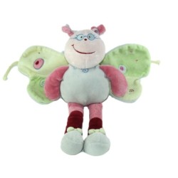 Doudou Papillon rose bleu Catimini 28 cm (23130)