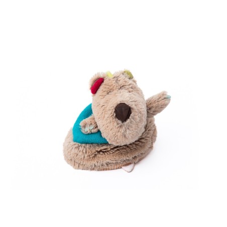 Doudou d'éveil réversible César ours LILLIPUTIENS ours lapin Célestin grelot (28404)