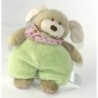 Doudou OUrs vert Foulard Fleurs Grelot Planet Pluch 20 cm (23224)