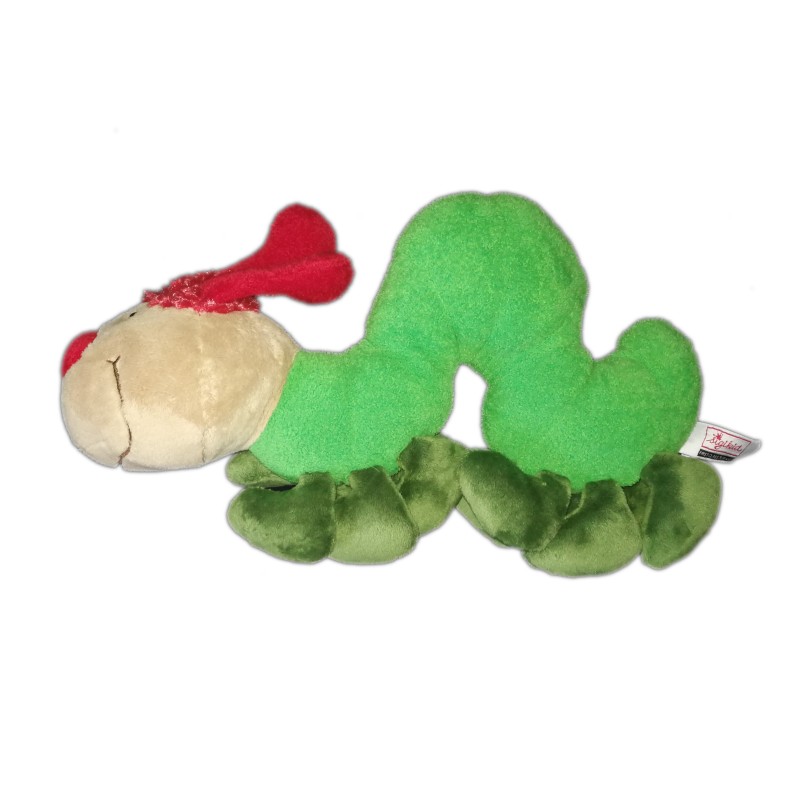 Peluche doudou Chenille verte Sigikid 38 cm (22771)