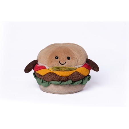 Jellycat Peluche Doudou Hamburger Cheeseburger Sandwich 15 x12 cm (28303)
