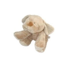 Doudou peluche chien beige coeur Maxita 25 cm (28134)
