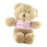 Peluche doudou ours beige pull rose pois 30 cm Toys r us  (20986)