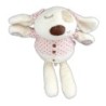 Doudou MAMAS AND PAPAS - chien lapin beige rose 30 cm (22419)