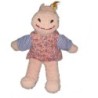 Peluche doudou Hippopotame rose Steiff robe fleurs 30 cm (22137)