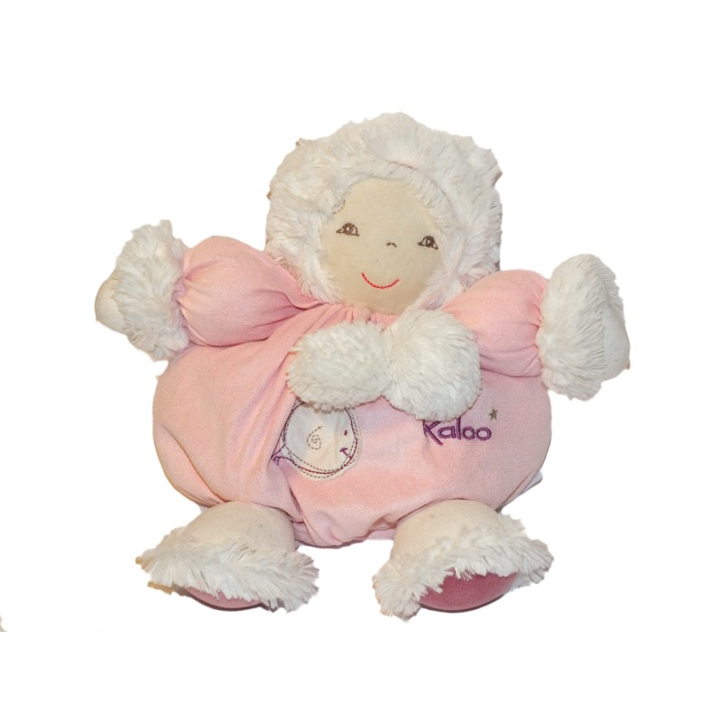 Peluche doudou Esquimau rose Kaloo 25 cm (27343)