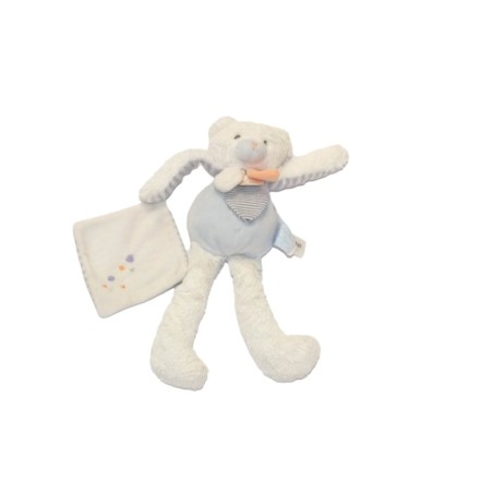 Doudou et Compagnie ours blanc bleu un mouchoir Les gommettes DC2963 (28099)