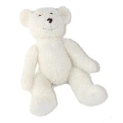 CREEKS Doudou Peluche Lapin blanc 30 cm (25802)