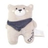 Doudou Ours gris beige Foulard bleu 20 cm CREEKS (25800)