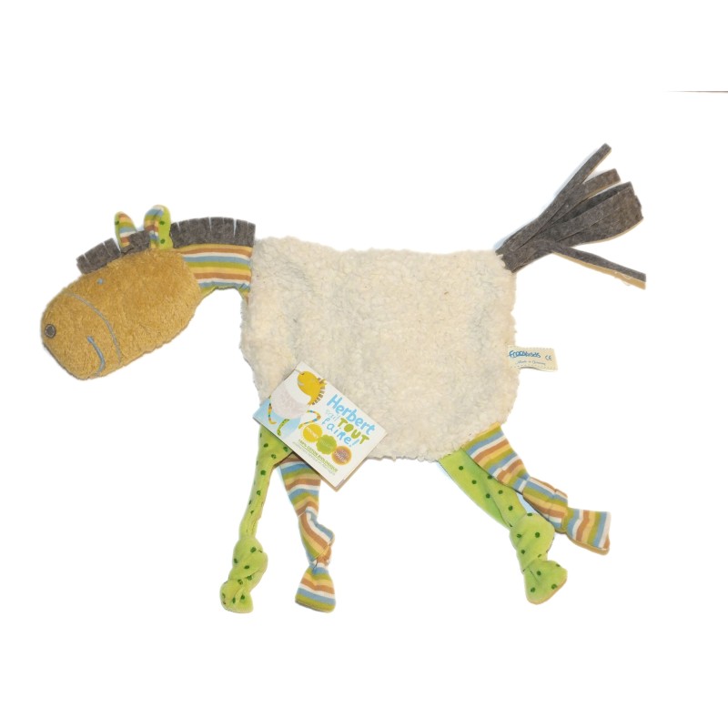Doudou cheval Herbert FreeKidds - Vendu sans coussin - Grelot (26817)