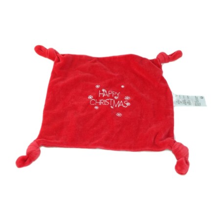 Doudou plat rouge Happy Christmas VERTBAUDET (26455)