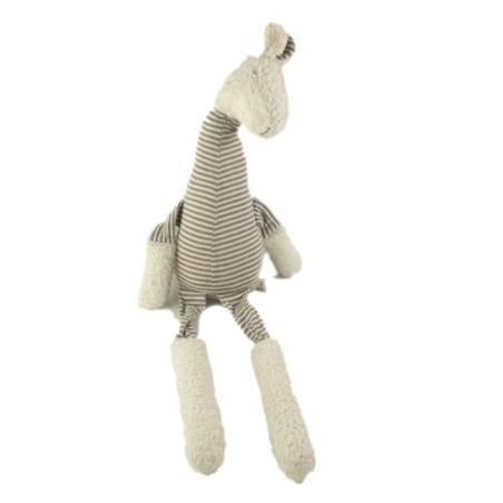 RAYNAUD Peluche doudou Cheval Ane Lapin blanc rayures 50 cm (26442)