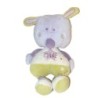 Doudou Lapin Chic Sauthon 62 cm mauve blanc vert Etoile (26630)
