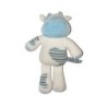 Doudou Vache blanche bleue TAO Tape à l'Oeil 25 cm (26509)