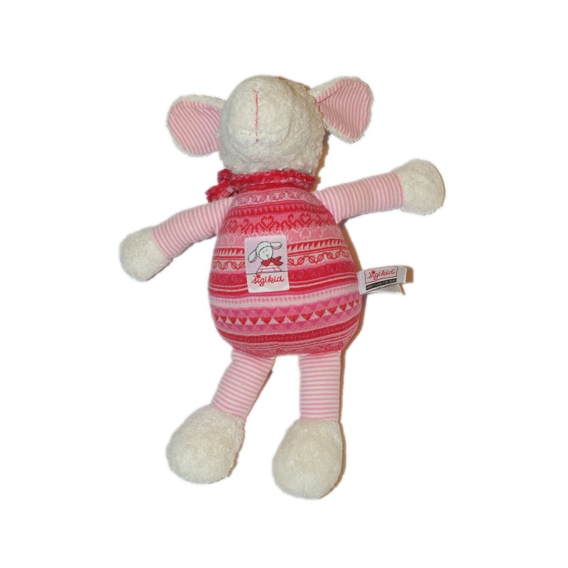 Peluche Doudou Mouton rose Musical SIGIKID 30 cm (26779)