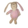 Doudou lapin rose carreaux vichy STERNTALER Grelot 24 cm (26519)