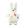 Peluche doudou Lapin blanc coeur orange 25 cm SERGENT MAJOR SGMJ (26354)