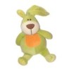 Peluche doudou Lapin vert orange 26 cm Maxita (24882)