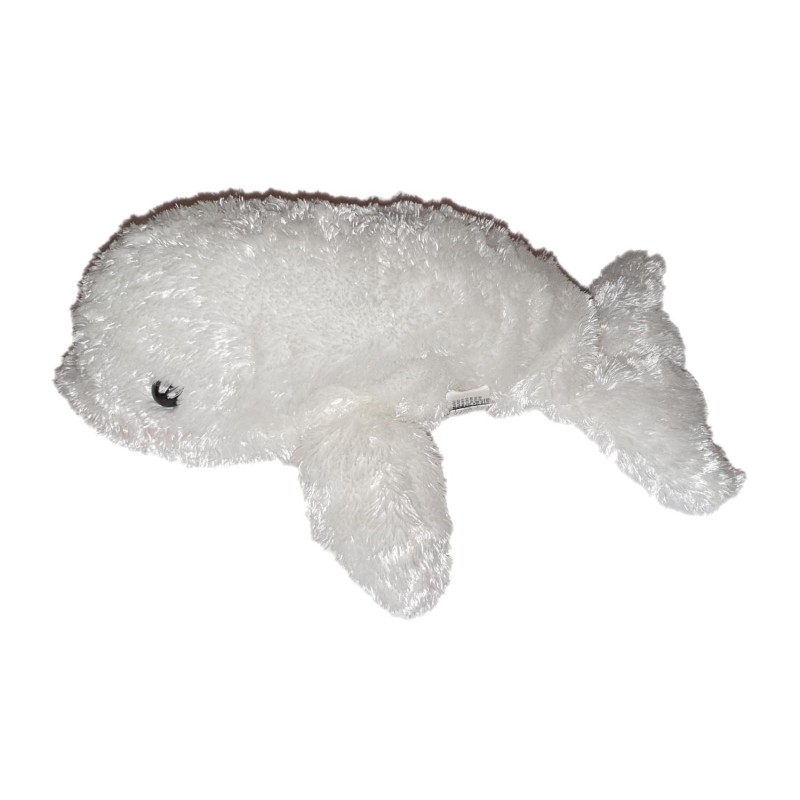 Doudou peluche Dauphin blanc K&M International 30 cm (24362)