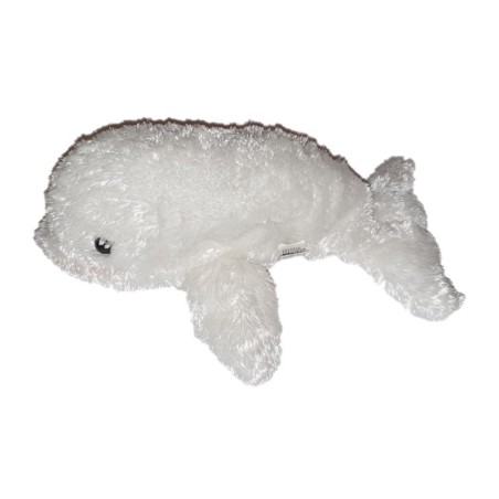 Doudou peluche Dauphin blanc K&M International 30 cm (24362)