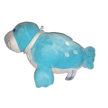 Peluche doudou Otarie Phoque Bleu 28 cm Fantasy Toys (24285)