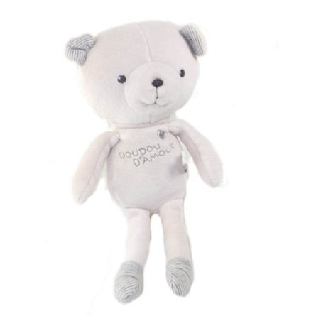 DPAM Doudou d Amour Ours gris Grelot 23 cm (25579)