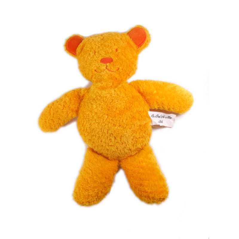 Peluche doudou DPAM Ours orange 32 cm Du Pareil au Meme (25623)