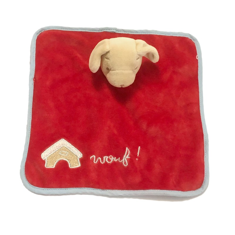 Doudou plat chien rouge Wouf Bengy (27019)
