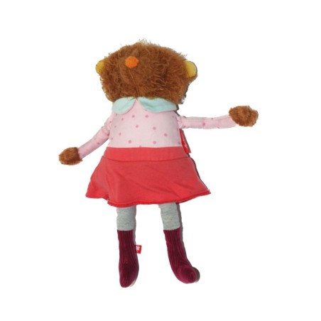 Peluche Doudou Souris rat robe rose pois SIGIKID 30 cm (27131)