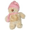 Peluche doudou Chien beige rose MAXITA 25 cm (27587)