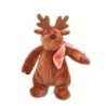 Peluche Doudou RENNE Elan Caribou marron - LASCAR - H 22 cm (6582)