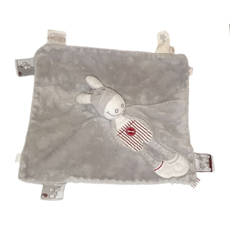 Noukies Doudou plat Tidou Ane Cheval gris Paquito (24045)