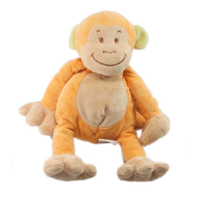 Doudou peluche Singe orange 28 cm Bengy 2006 (18596)